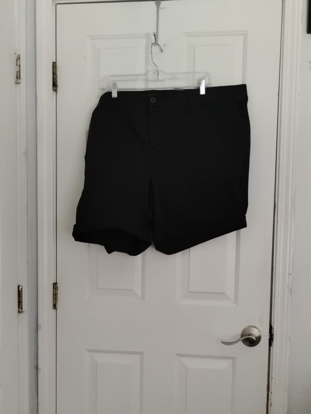 torrid Black Rolled-Hem Bermuda Shorts